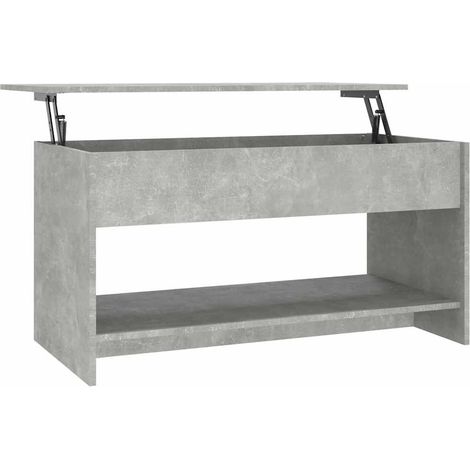 Maison Exclusive - Tavolino Salotto Grigio Cemento 102x50x52,5cm Legno Multistrato