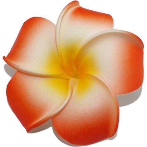 50 fleurs de frangipanier artificielles. Les pétales de frangipanier hawaïen sont en EVA et peuvent servir à confectionner des couronnes de fleurs tropicales, des décorations de plage et des accessoir (1/5)