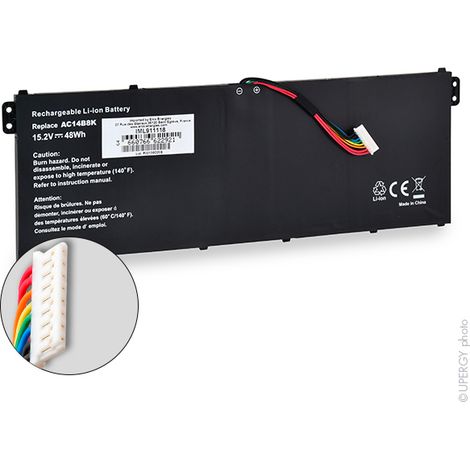 NX - Batterie ordinateur portable 15.2V 3150mAh - AC14B8KAC011353AC14B8K(4ICP5 (1/3)