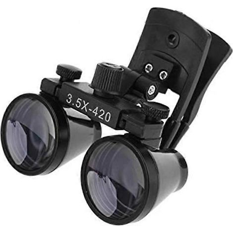 Loupe de médecin à clip supérieur pour lunettes 3,5X420 Compatible avec toutes les lunettes Loupes dentaires à pupille variable( ) (1/4)