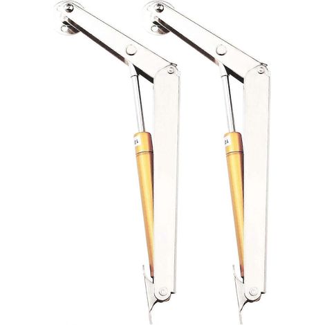 Vérin à gaz, vérin à gaz 100 N, charnières de support de couvercle relevable, vérin à gaz hydraulique pour soulever porte de meuble, placard, armoire de cuisine, boîte à jouets (lot de 2) (1/5)