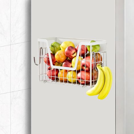 Étagère de réfrigérateur magnétique pour le côté du réfrigérateur, organisateur magnétique puissant pour fruits, légumes, épices et ustensiles de lavage, étagère magnétique peu encombrante (1/5)