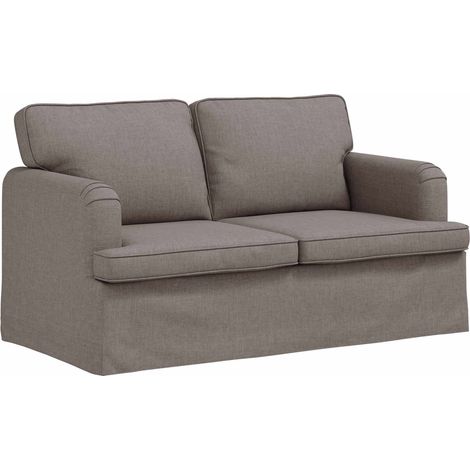 Canapé Taupe 144 x 80 x 85 cm tissu (1/5)