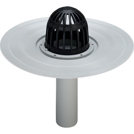 Caniveau de balcon/terrasse Advantix 4946.2 en plastique gris de 50 mm