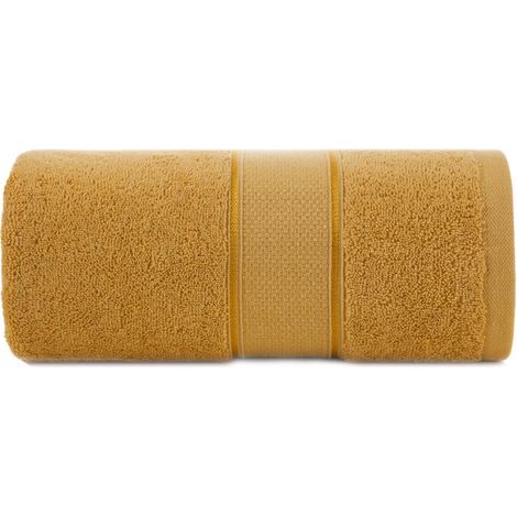 Asciugamano Liana 30x50 senape con filo lucido 500 g/m2 Eurofirany (1/5)