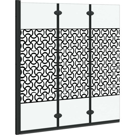 Shower Enclosure Manual Black and Transparent 130 x 130 cm vidaXL (1/5)