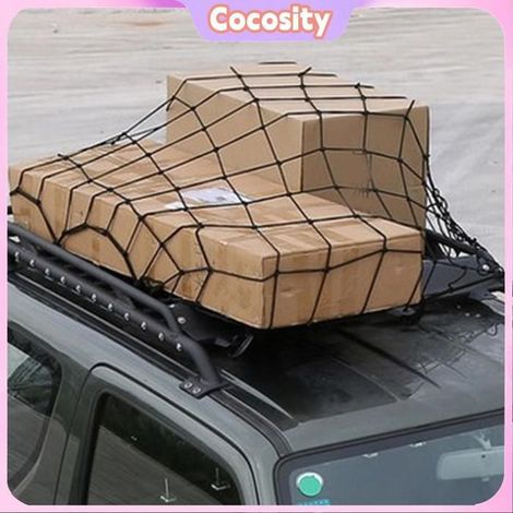 Cocosity Filet à bagages de toit de voiture Filet à Bagages élastique pour Toit de Voiture avec 8 Crochets ABS – auto outillage (1/5)
