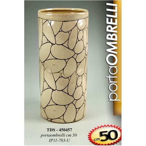 Portaombrelli da ingresso beige salvaspazio design cm 50 h