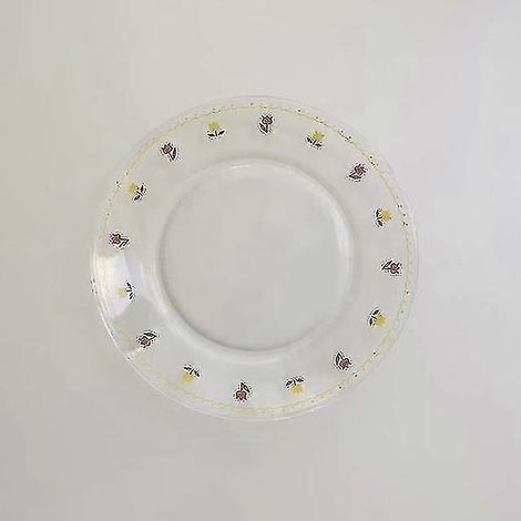 Assiette à dessert en céramique, assiettes plates en céramique pour aliments, assiette en verre décorative, service à gâteau japonais (1/5)