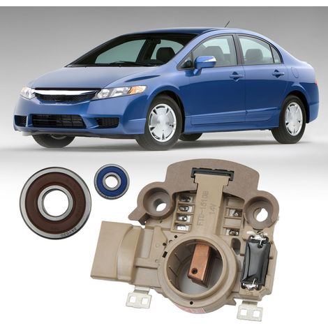 Kit de réparation d'alternateur avec régulateur et roulements à balais pour Honda Civic 1.8L 2006-2011 (1/5)