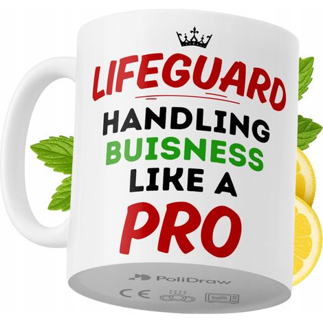 Mug humoristique pour maître-nageur sauveteur, avec un texte amusant et un design graphique original. Idéal pour les anniversaires, les fêtes et les occasions spéciales. Mug premium pour la maison, le (1/5)