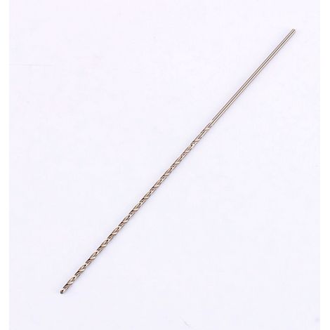 Foret hélicoïdal à tige droite extra-longue de 2 mm et 160 mm en acier rapide (HSS) , conçu pour les applications à percussion. Foret hélicoïdal