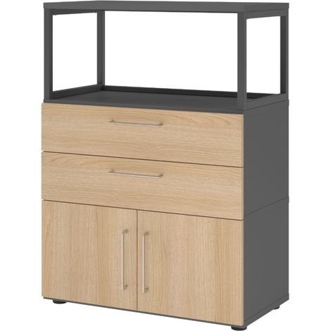 bümö flexi Aktenschrank mittel Regal mit Schubladen