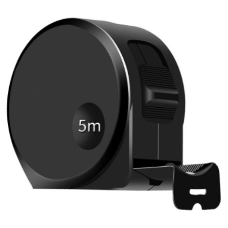 5 Meter 25 mm selbstverriegelndes Maßband aus schwarzem und goldfarbenem Stahl