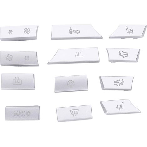 Lot de 12 boutons de climatiseur ABS avec paillettes décoratives pour F10 F11 F06 F01 E70 E71 F25 F26 (1/5)