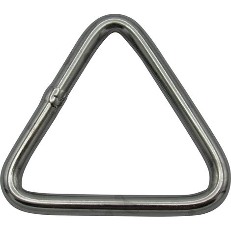 Triangular D Ring Delta Link Stainless Steel 5MM x 45MM (Webbing Marine Triangle Dee) (1/5)