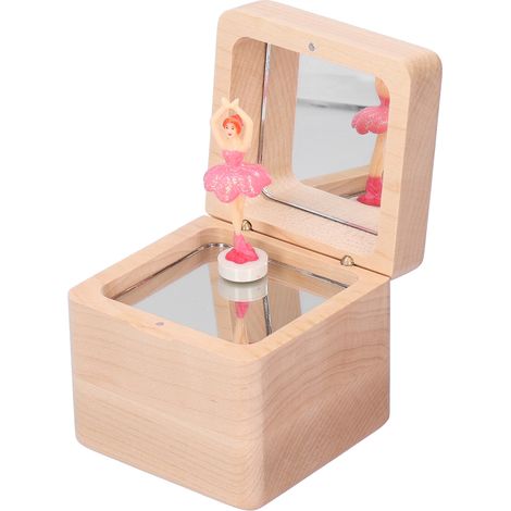 Spieluhr aus Holz mit Ballerina-Motiv, ideales Geschenk zum Geburtstag, Valentinstag oder Weihnachten (1/5)