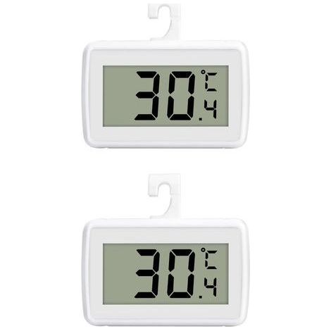 Thermomètre numérique pour réfrigérateur, mini thermomètre numérique LCD, thermomètre numérique pour réfrigérateur et congélateur SUTMSH avec écran LCD, mode de placement suspendu (1/5)