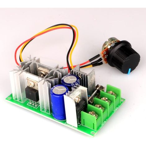 Set di controller per motore CC 12V 24V 36V 48V/20A, modulo di azionamento ad alta potenza con velocità regolabile PWM, interruttore regolatore ultra piccolo, dimmer LED
