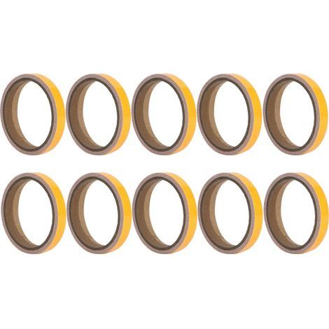 10 Bandes Luminescentes Autocollantes Scène Phosphorescentes Anti‑Dérapantes Fluorescentes Orange-Jaune 1,2cmx3m (1/5)