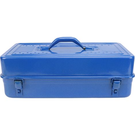 Boîte à outils bleue, structure métallique, capacité de charge élevée, organisateur de stockage d'outils portables pour atelier, Garage, voiture, chantier, rehaussement 450