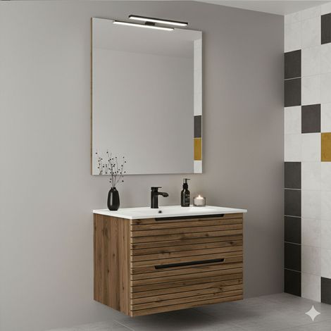 Kibath Mueble+lavabo+espejo+LED KEN 60x45 cm desierto 2c susp. (1/5)