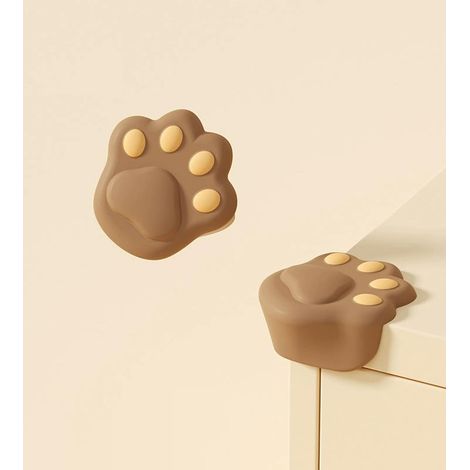Protectores de esquinas con huellas de gato - bebés - Protectores de esquinas suaves - mesas infantiles - Bonitos protectores de esquinas con personajes de dibujos animados (1/3)