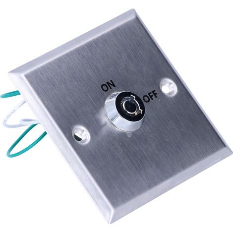 Interrupteur de Sécurité 12V DC en Acier Inoxydable, Commutateur Marche/Arrêt pour Portes et Accès Électrique (1/5)