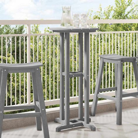Bartisch Hellgrau 55 x 55 x 107 cm Polyethylen