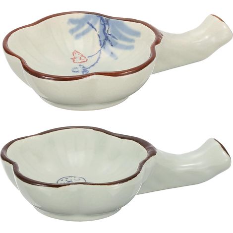 2 Pcs Assiette à Encre Support d'Encre Plat à Eau pour Pierre Blanc (1/5)