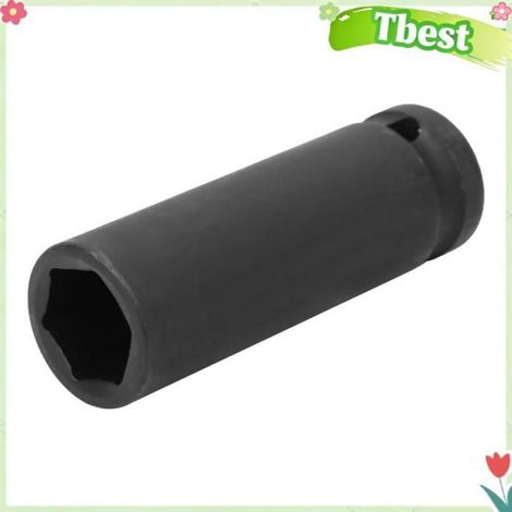 Tbest douille à 1/2 pouces Douille à profond métrique, entranement de 1/2 pouces, 17/18/19mm, prise d'air 17mm / 0,67 pouces (1/5)