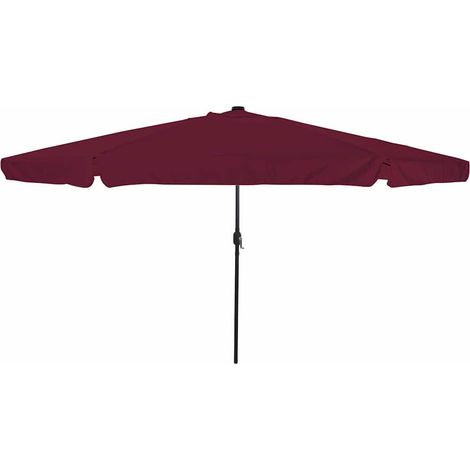 Garten-Sonnenschirm Bordeauxrot 395 x 395 x 245 cm Polyester