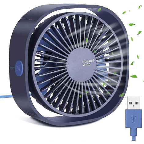 Mini ventilateur USB (bleu) (1/3)