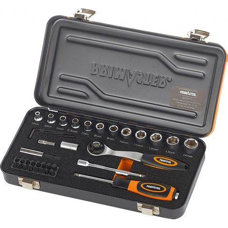 Primaster Mechaniker-Steckschlüssel-Set 6,35 mm 39 teilig (1/2)