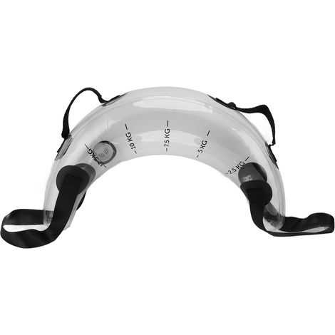 Sac de lestage à eau, coque en PVC transparent, poids réglable de 12,5 kg, pour l'entraînement au renforcement et à l'équilibre. (1/5)