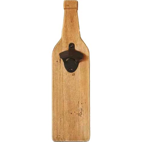 Signes Grimalt Abrebotellas Cocina  Abridor Botellas Vino Abrebotellas Marrón 4x11x40cm 30136