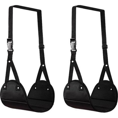 2 cómodos reposapiés de viaje, hamacas plegables portátiles para las piernas, ideales para vuelos de larga distancia.