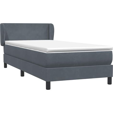 Maison Exclusive - Boxspringbett mit Matratze Dunkelgrau 80x220 c