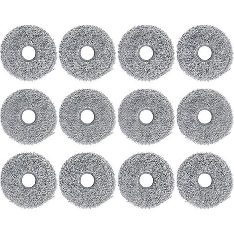 12PCS Serpillière Pads pour Qrevo Master/V20/P10S Pro Robot Aspirateur pièce détachée Microfiber Serpillière (1/5)