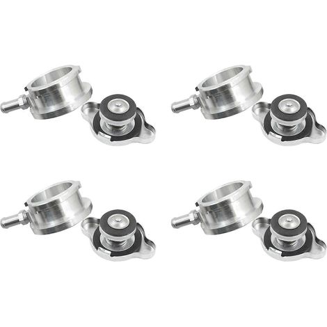 Lot de 4 bouchons de remplissage de radiateur universels de 32 mm (1,25 pouce) pour pression de 0,9 bar (1/5)