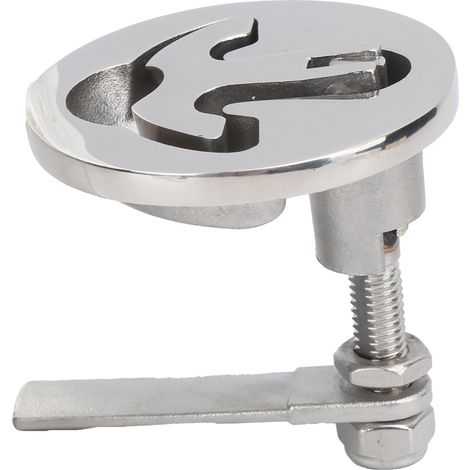 Loquet de trappe de bateau encastré, poignée de levage pivotante, accessoire de fixation en acier inoxydable marin 316 (1/5)