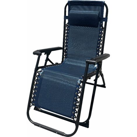 Marbueno Tumbona Plegable Acero Cojin Jardin y Piscina (1/3)