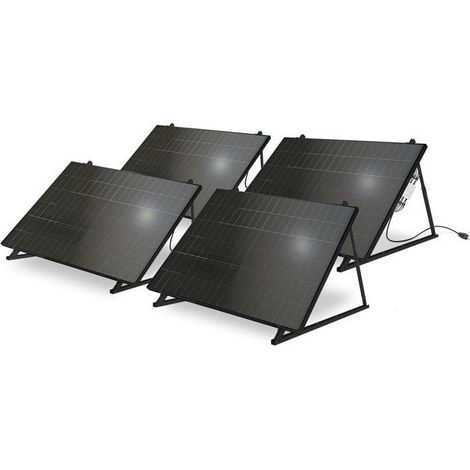 Kit solaire photovoltaique bifacial - MECAFER - 428420 - 4 panneaux - 2000 W