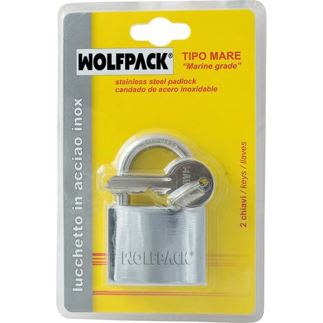 Lucchetto inossidabile ad arco normale da 50 mm.