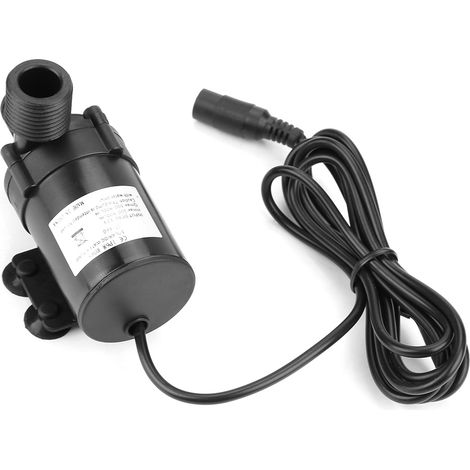 Mini pompe à eau CC sans balais pour chauffe-eau solaire 12 V -40 °C 100 °C (1/5)