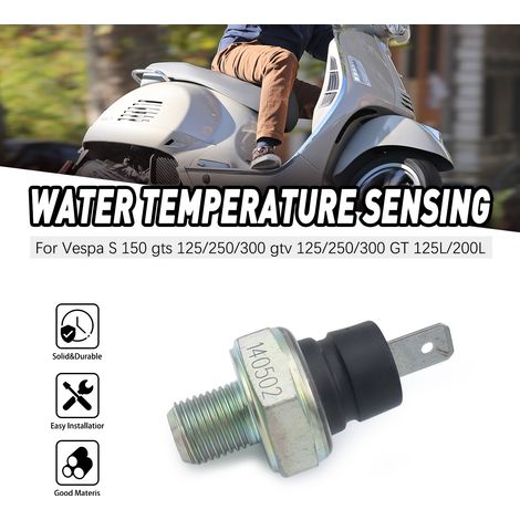Temperature sensor for Piaggio S150, GTS125/250/300 and GTV300 water temperature sensors