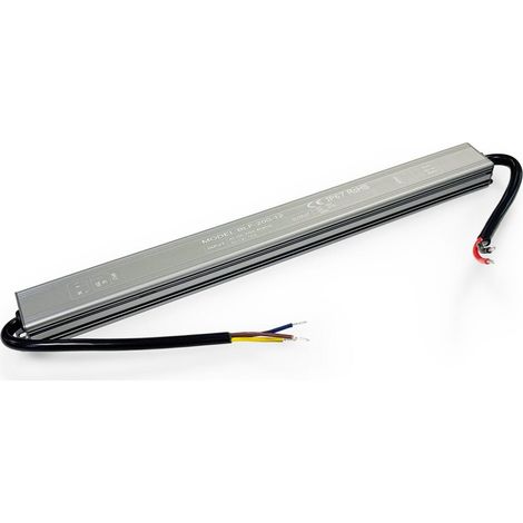 Fuente De Alimentación Estanca Slim 200W - 12V - 16.5A -