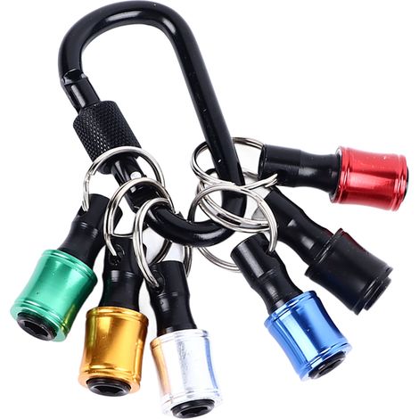 Adaptateur porte-embout pour visseuse, queue hexagonale 1/4 pouce, rallonge porte-embout magnétique, changement rapide, barre d'extension compacte pour clé à chocs (1/5)