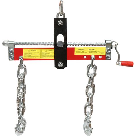 Dispositivo di sospensione del motore con catena e ganci 900 kg (1/5)