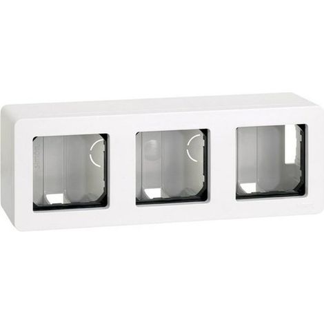 SIMON27 CAJA ENCHUFE SUPERFICIE 3 MODULOS ESTRECHO 27831-35 BLANCO